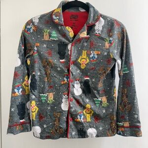 Star Wars gray 2-piece pajama set: size medium